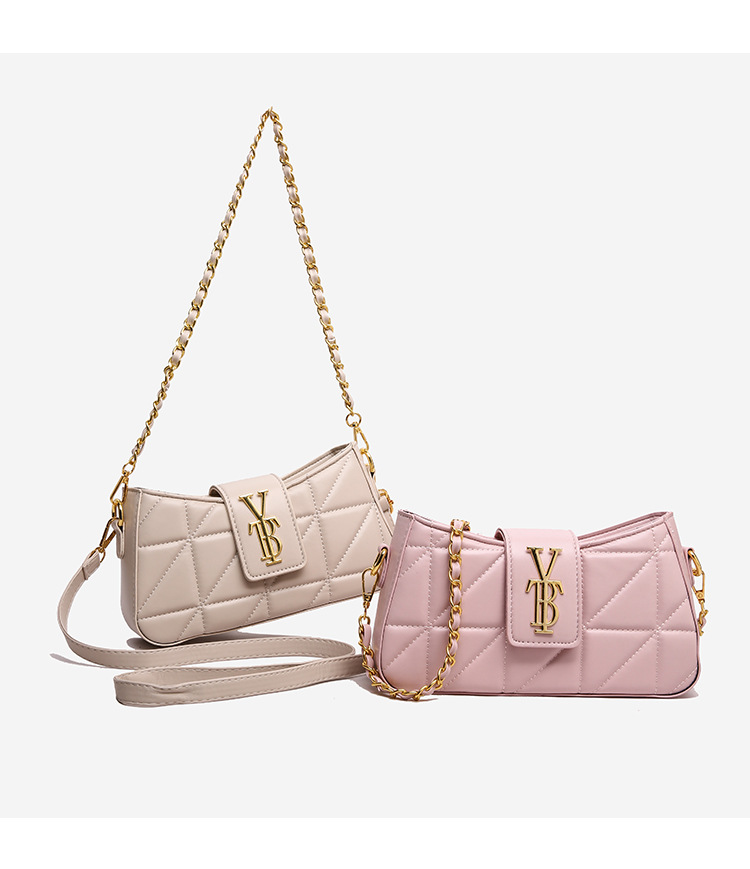 Chain Crossbody Quilted - Classic Women's Quilted Chain Crossbody Bag