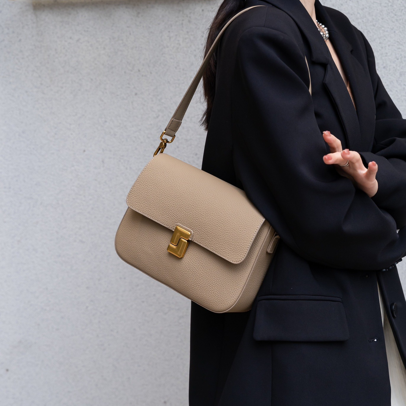 Luxury Bags Everyday - Women's Luxury Togo Leather Convertible Bag
