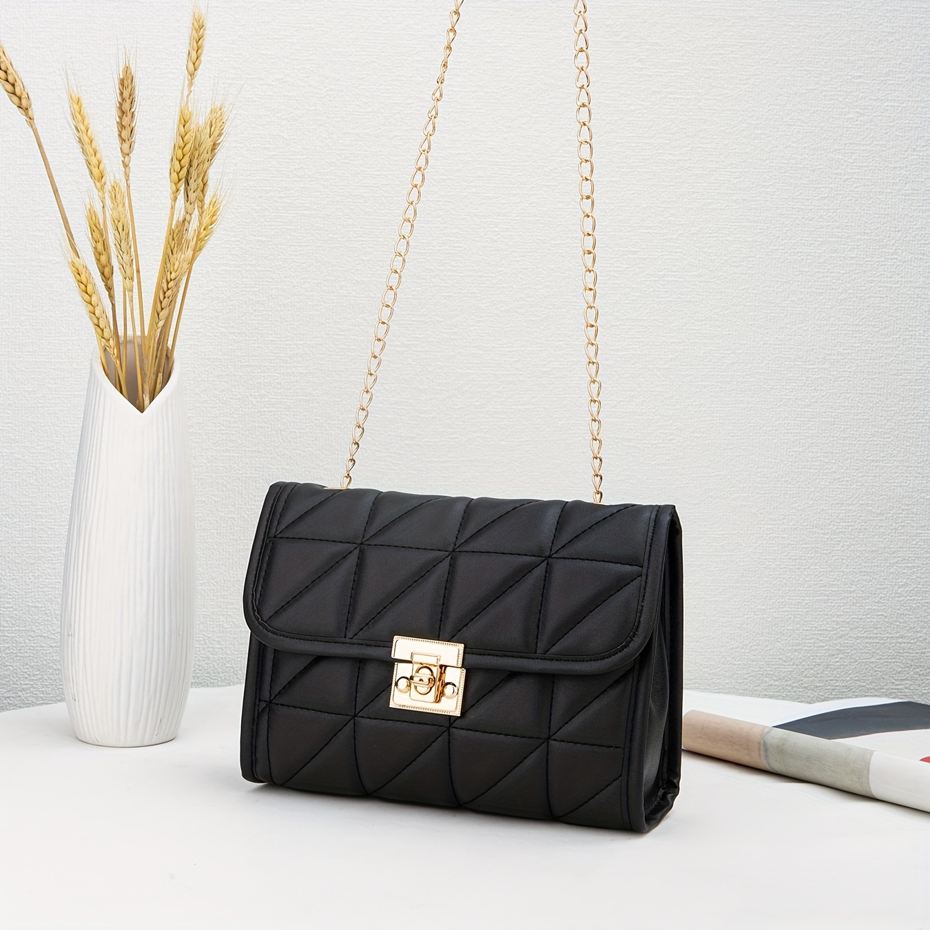 Luxury Designer Bags Ysl - Lock buckle temperament simple chain versatile