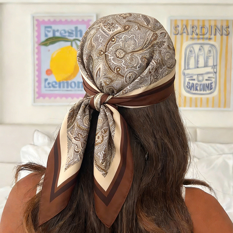 Luxury Bags Casual - Luxury Women Silk Square Scarf Floral