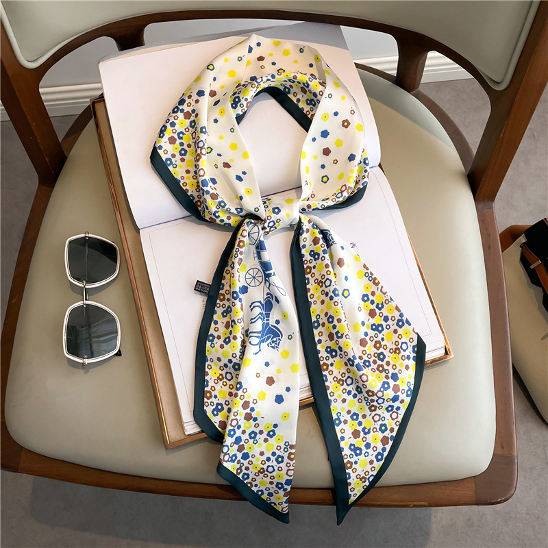 Luxury Bags Casual - Fashion Print Long Silk Scarf For