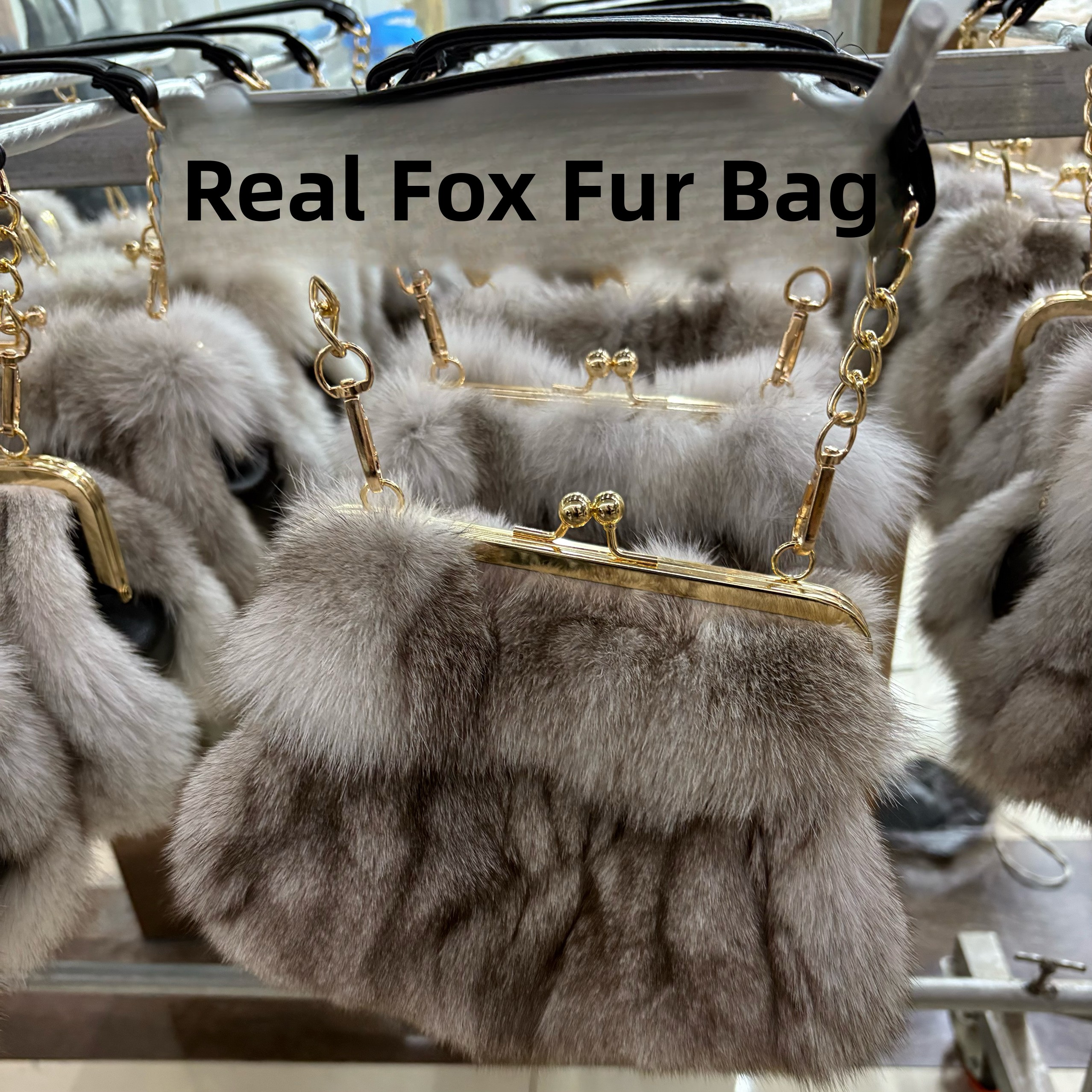 Luxury Bags For Young Women - Ele Korean Sle Fur Handbag Large