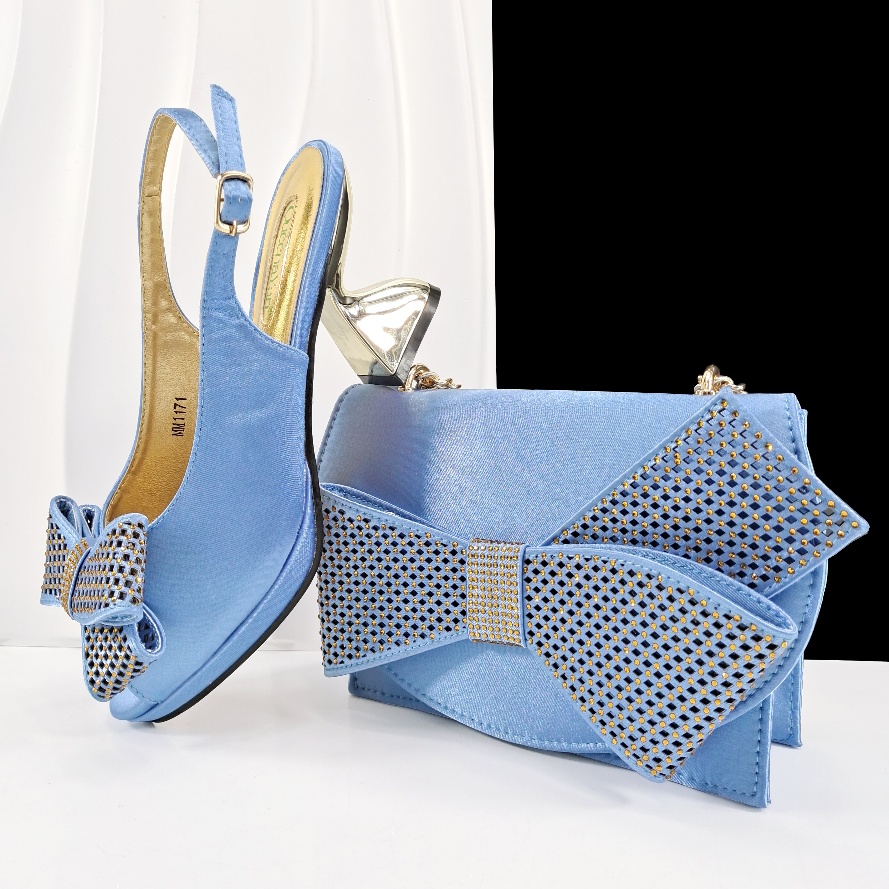Luxury Bags & Leather Repair Of Atlanta - Queena Yan Sky Blue Color Peep