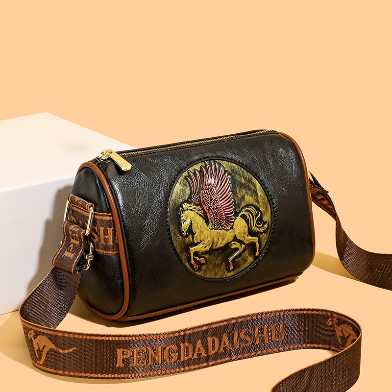 2025 New Vintage Pegasus Embos - Luxury Bags Hand Painted recension och pris