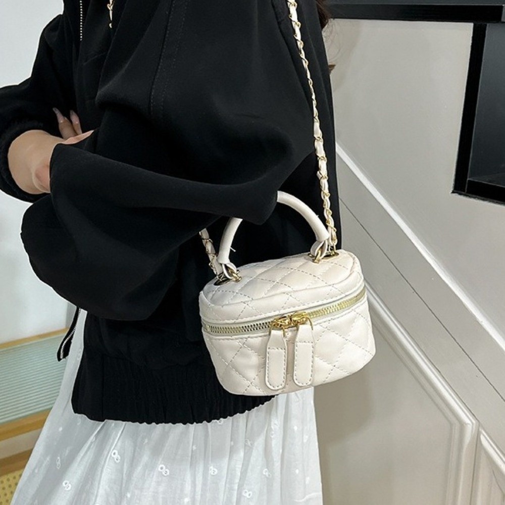 Mini Diamond Quilted Leather B - Chain Crossbody Quilted recension och pris