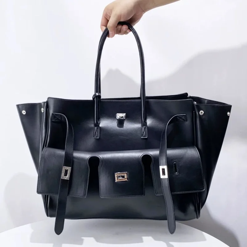 New Luxury Silver Buckle Large - Luxury Bags With Silver Hardware recension och pris