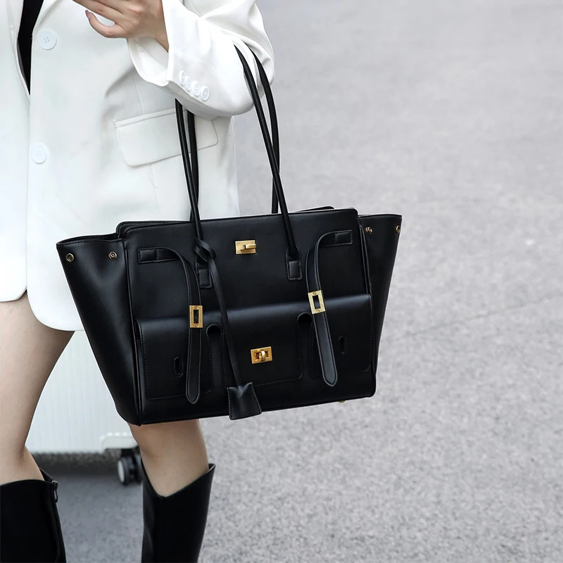 New Luxury Silver Buckle Large - Luxury Bags With Silver Hardware recension och pris