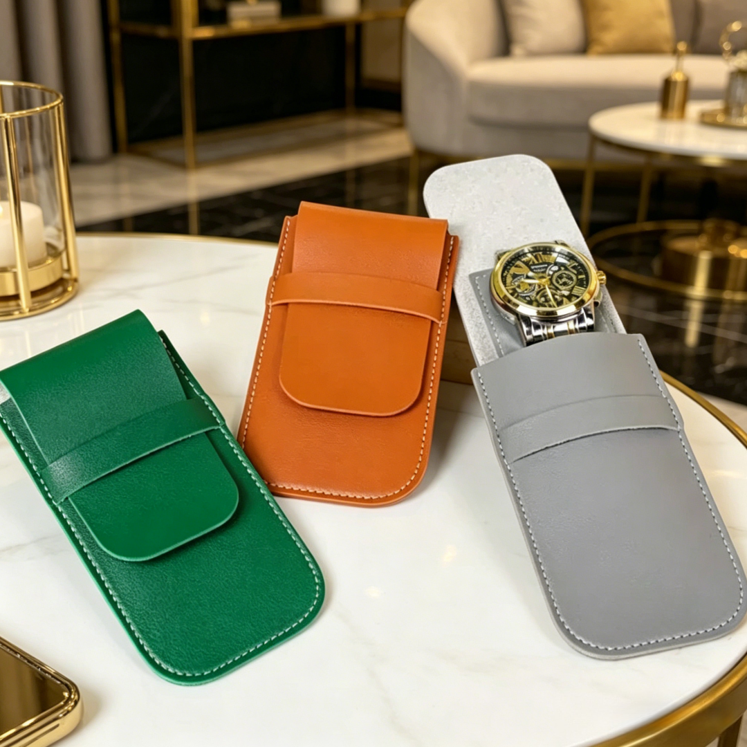 Leather Watch Pouch Single Slo - Luxury Bags News recension och pris