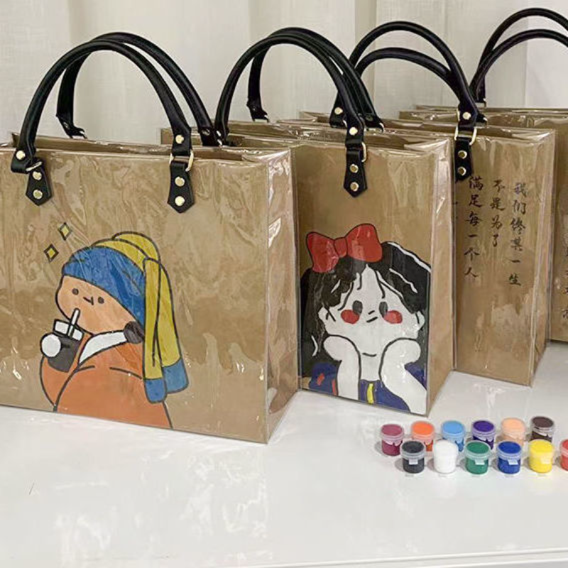 Calligraphy Paper Bag with Lea - Luxury Bags Hand Painted recension och pris