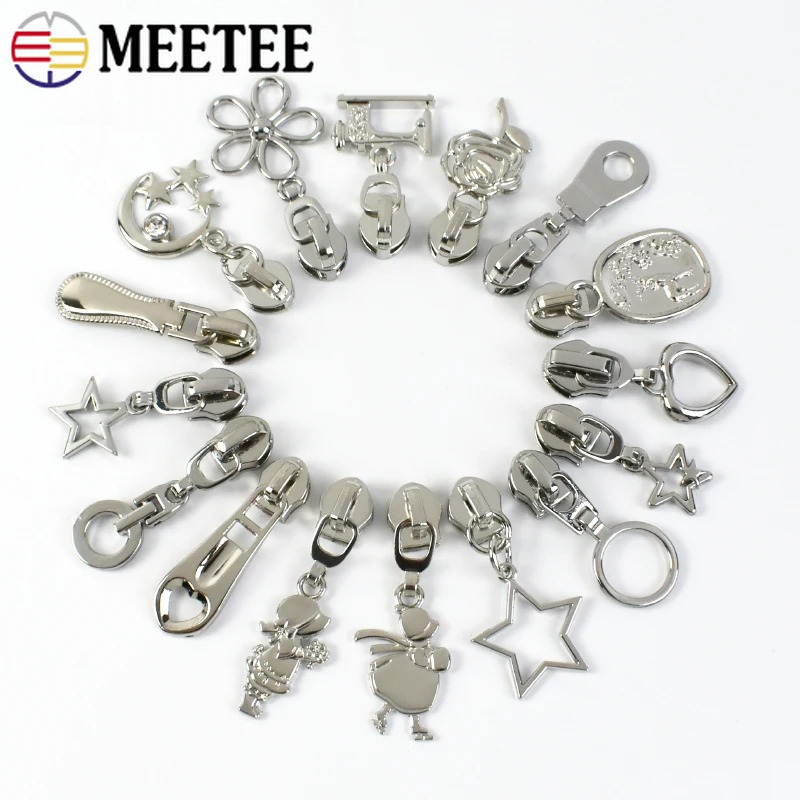 10/20/30Pcs 5# Silver Nylon Zi - Luxury Bags With Silver Hardware recension och pris