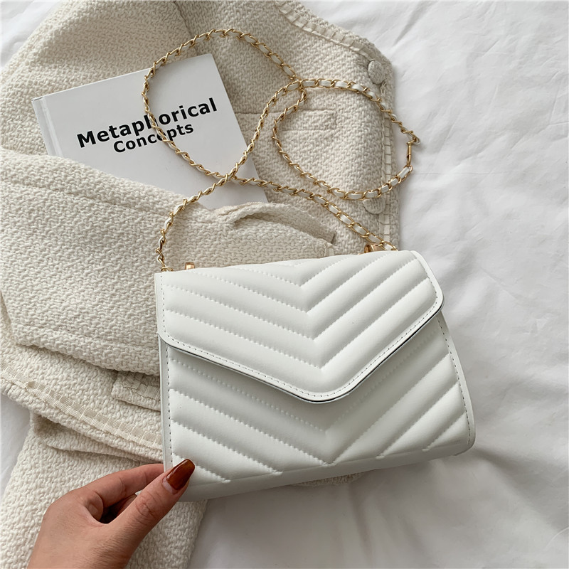 Women's White Black Quilted Ch - Chain Crossbody Quilted recension och pris