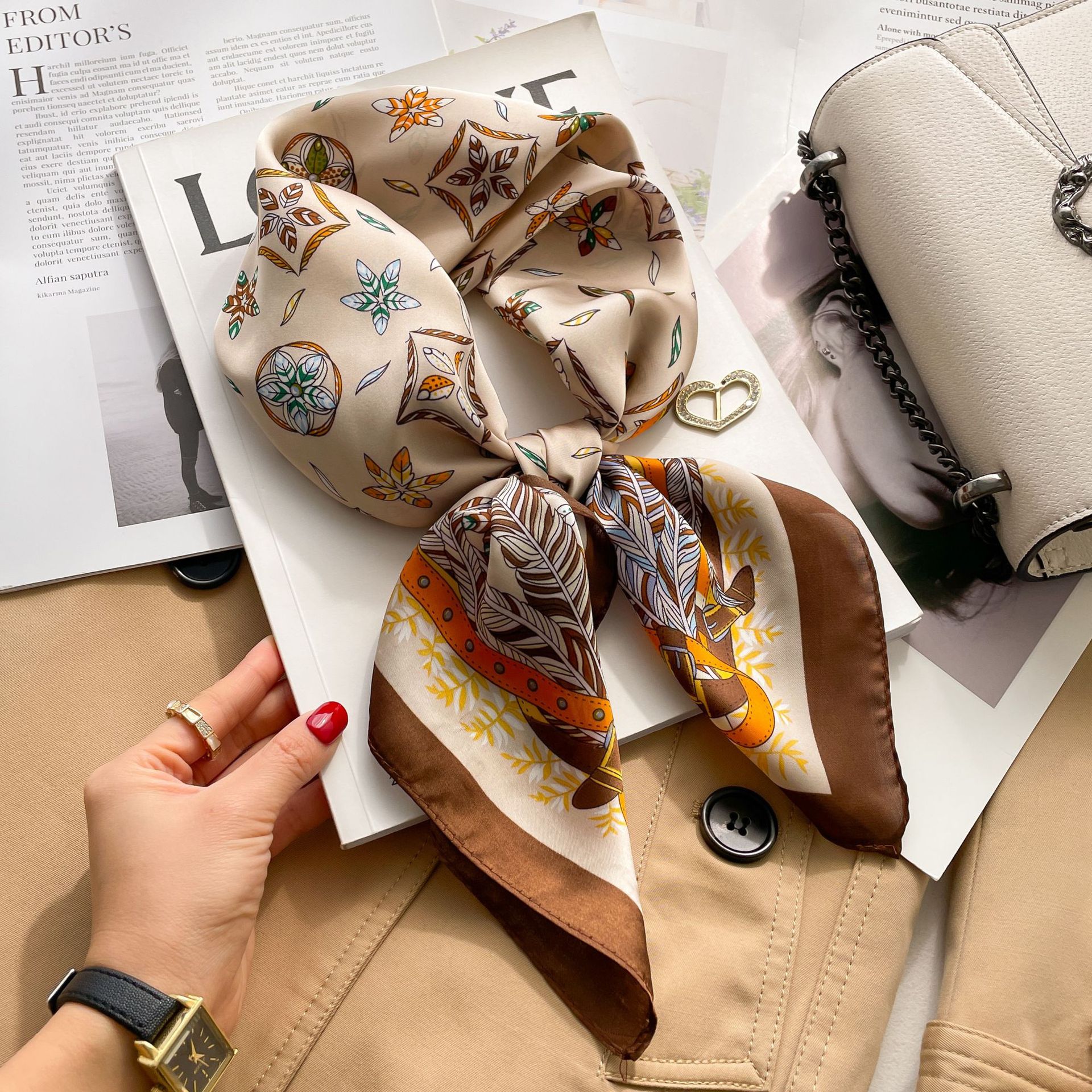 Luxury Fashion Print 70*70cm S - Luxury Bags Casual recension och pris
