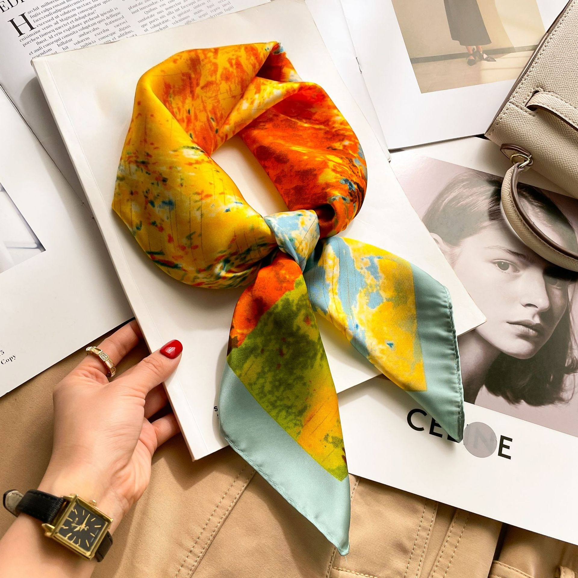 Luxury Fashion Print 70*70cm S - Luxury Bags Casual recension och pris