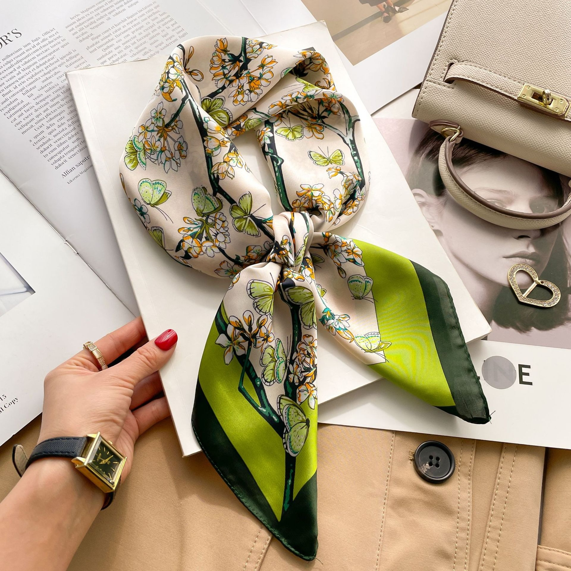 Luxury Fashion Print 70*70cm S - Luxury Bags Casual recension och pris