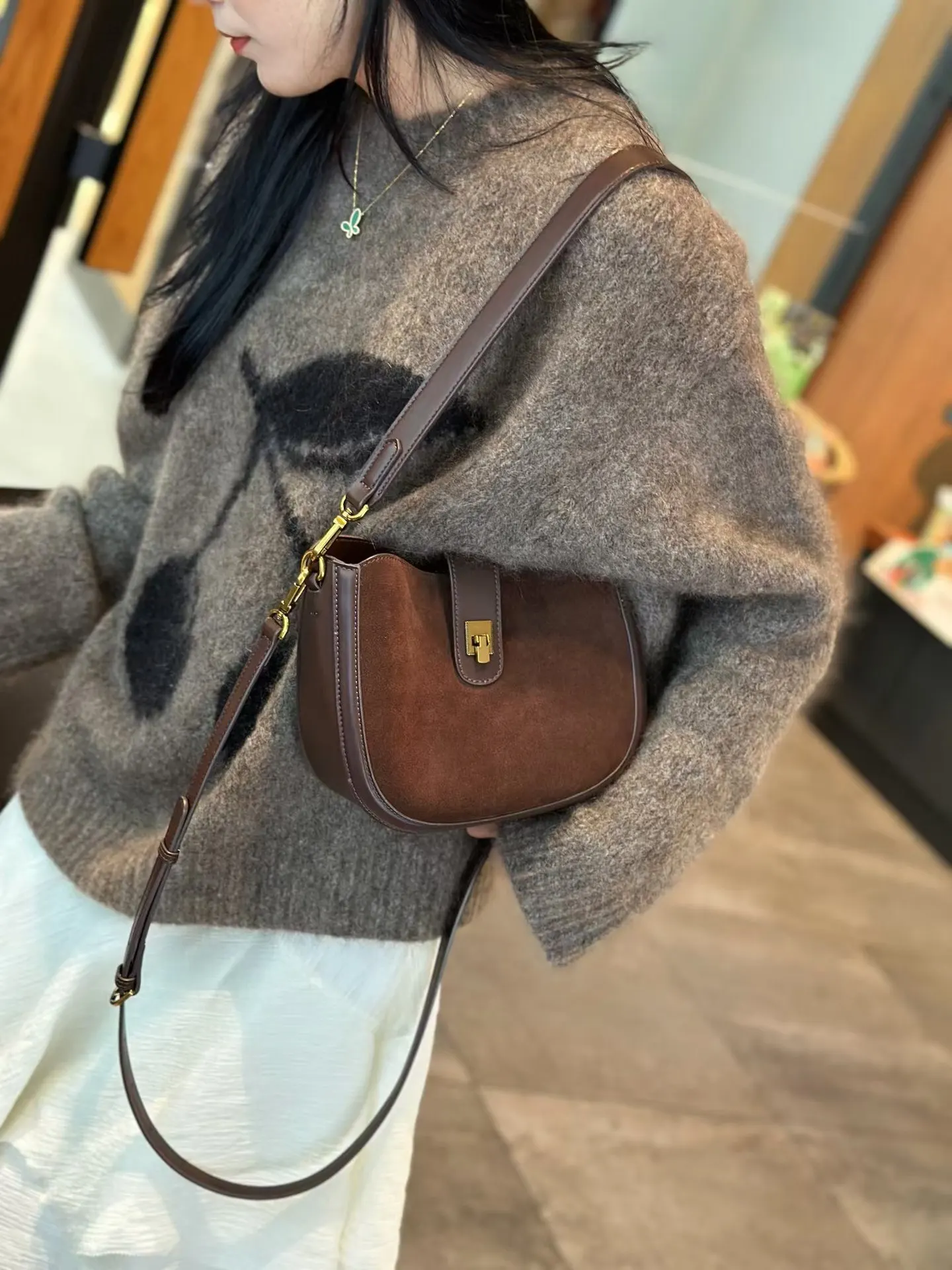 Genuine Grade Suede Leather Wo - Luxury Bags News recension och pris