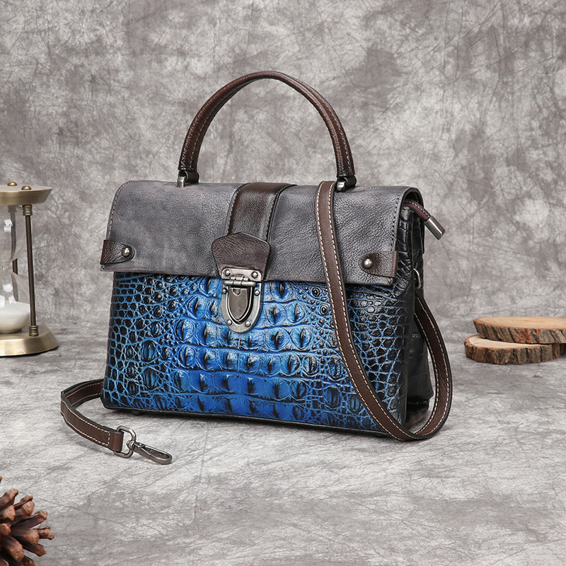 Johnature Retro Alligator Patt - Luxury Bags Hand Painted recension och pris