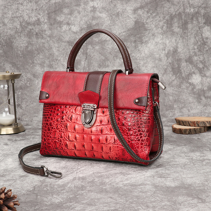 Johnature Retro Alligator Patt - Luxury Bags Hand Painted recension och pris