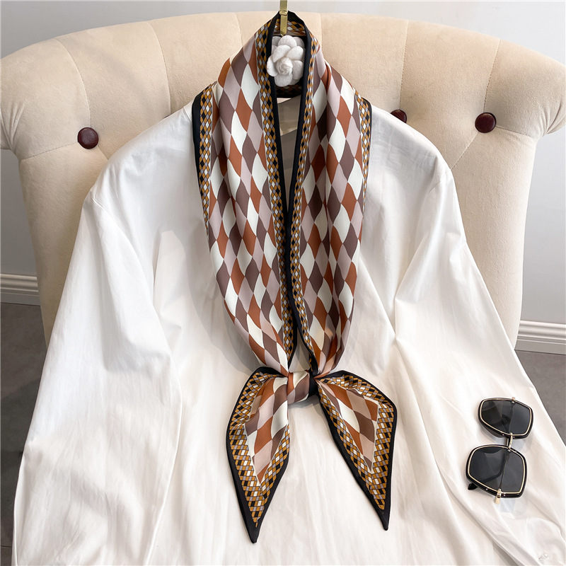 Fashion Print Long Silk Scarf  - Luxury Bags Casual recension och pris
