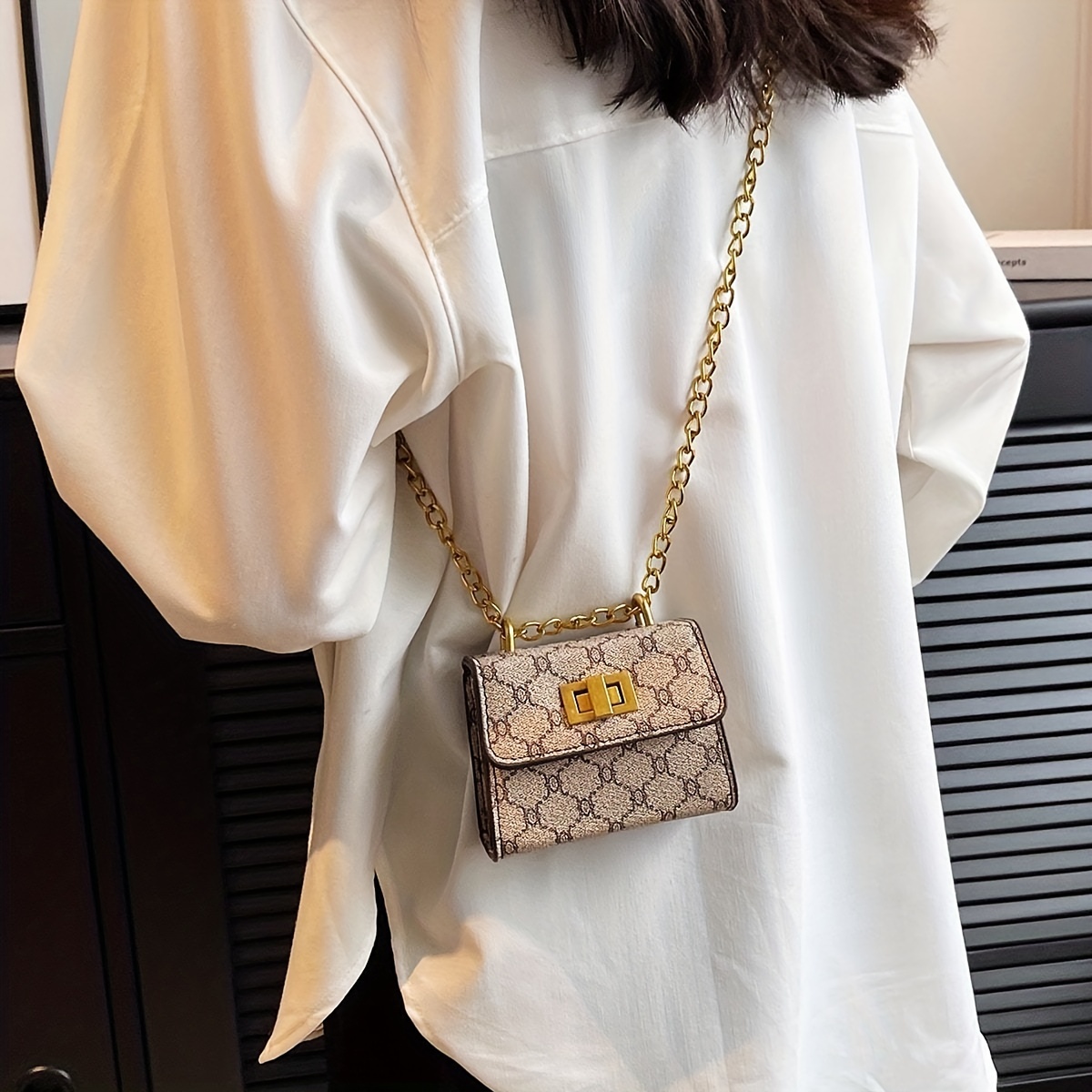 Stylish Mini Crossbody Bag wit - Luxury Designer Bags Ysl recension och pris