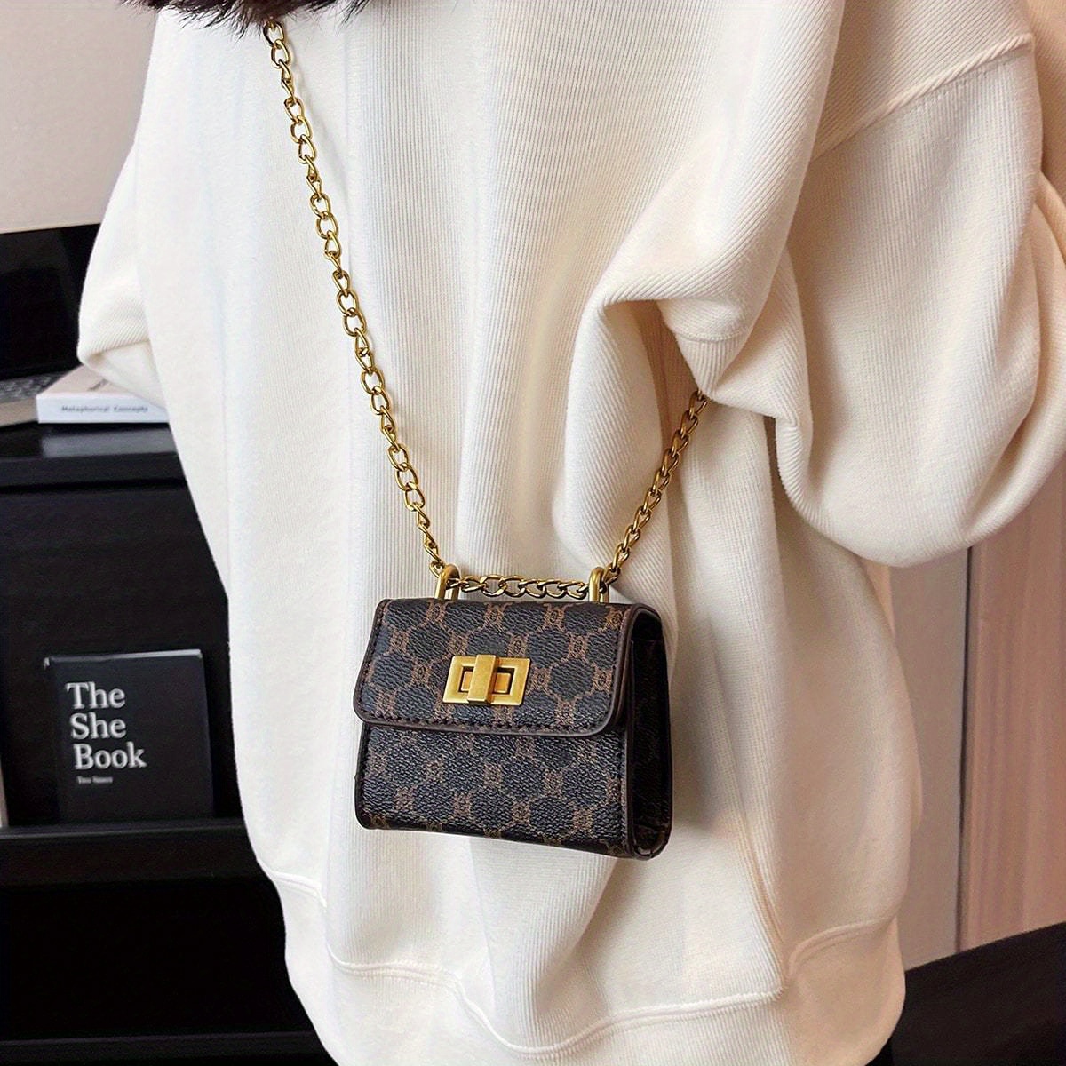 Stylish Mini Crossbody Bag wit - Luxury Designer Bags Ysl recension och pris