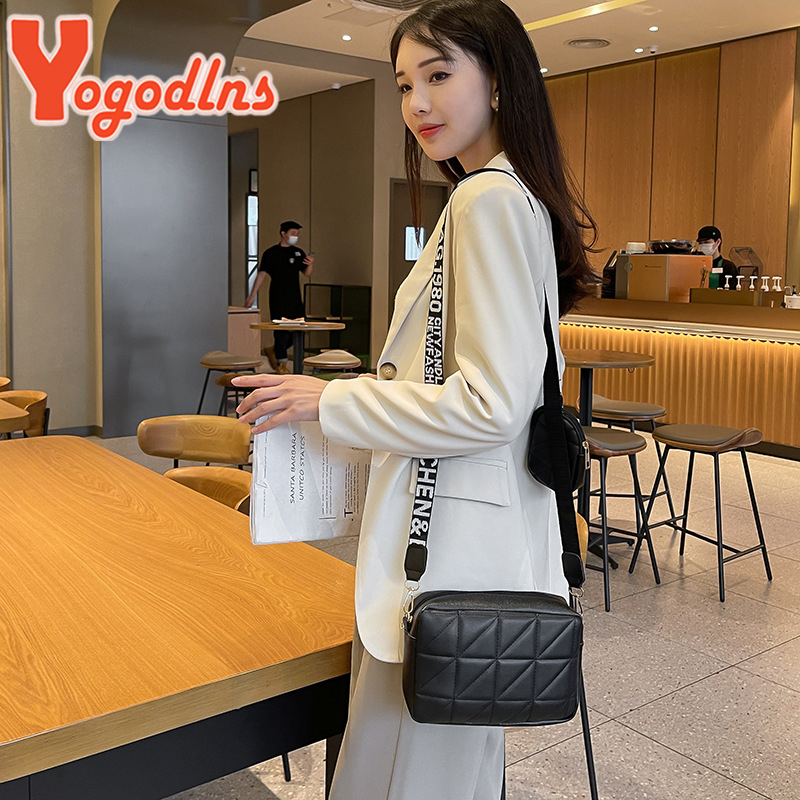 Yogodlns Brand Crossbody Bags  - Chain Crossbody Quilted recension och pris