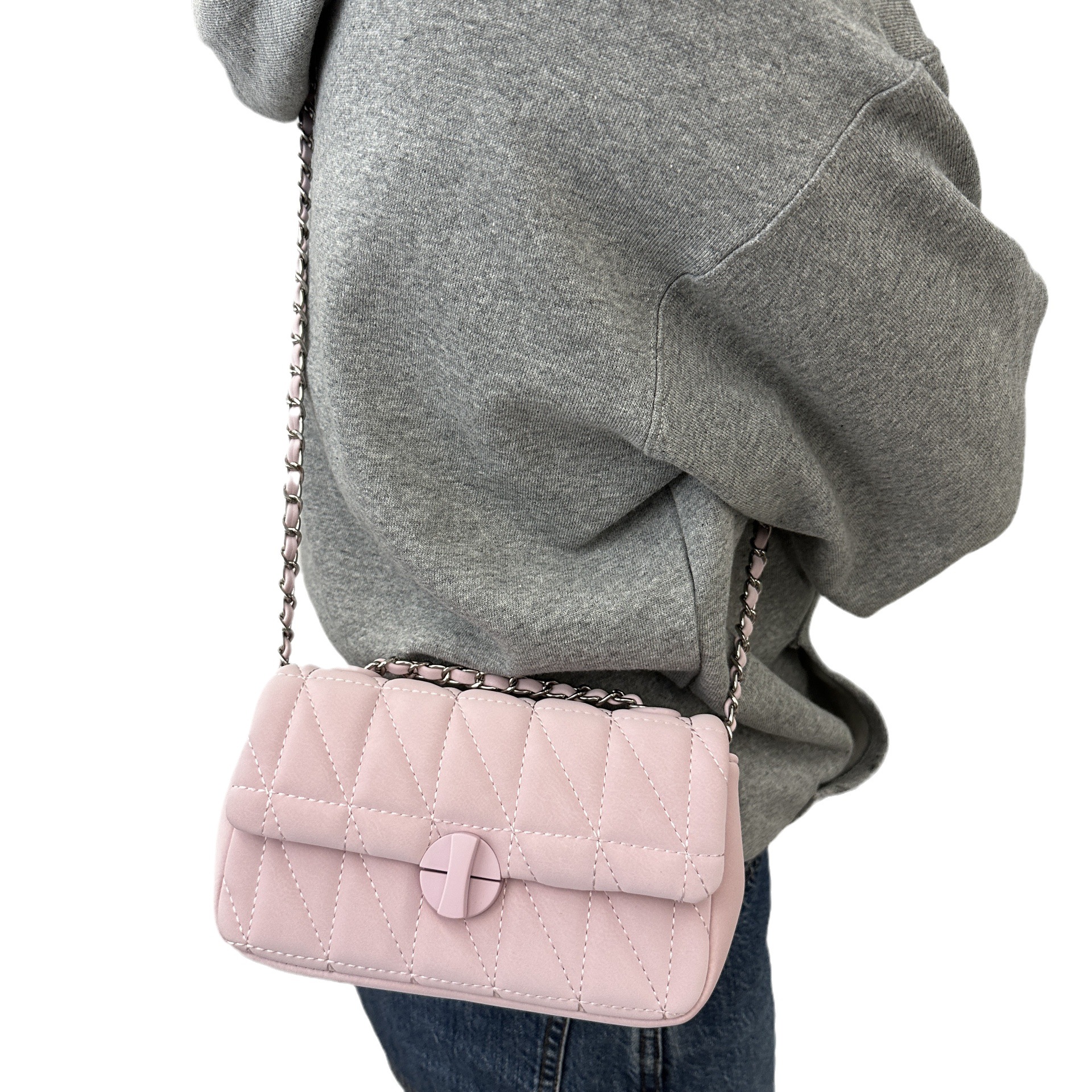 New high-quality elegant ladie - Chain Crossbody Quilted recension och pris