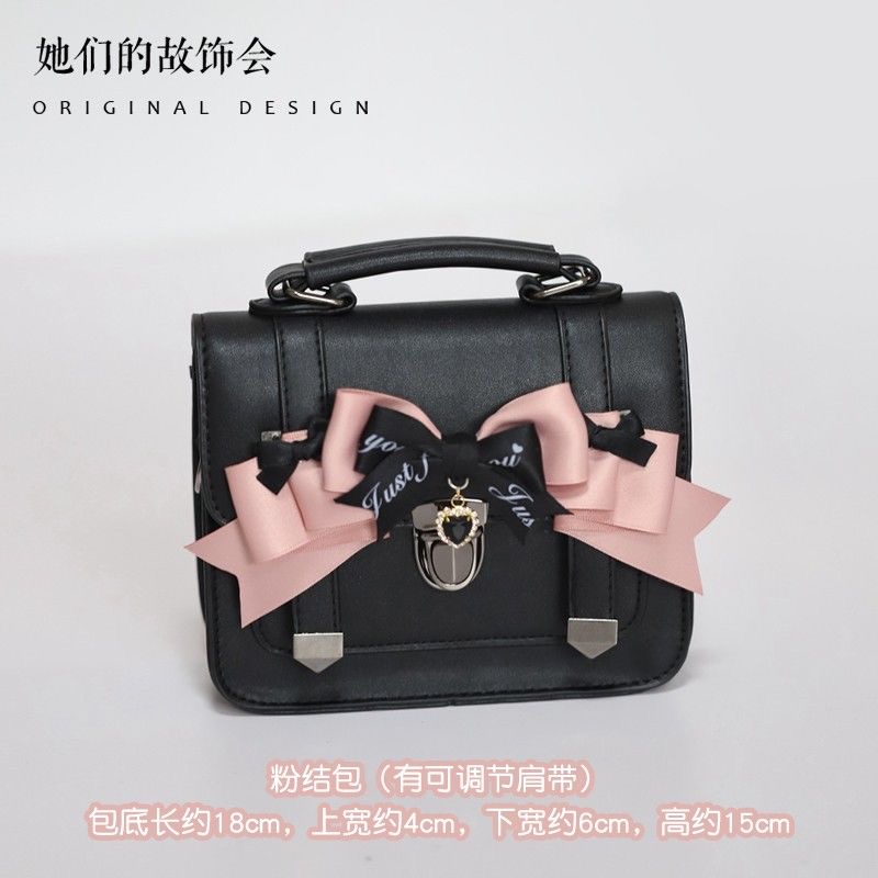 Buckle Shoulder Bag Lolita Bow - Luxury Bags For Young Women recension och pris