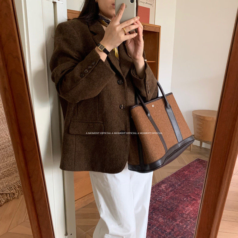 JIAERDI Retro Weave Tote Bag W - Luxury Bags For Travel recension och pris