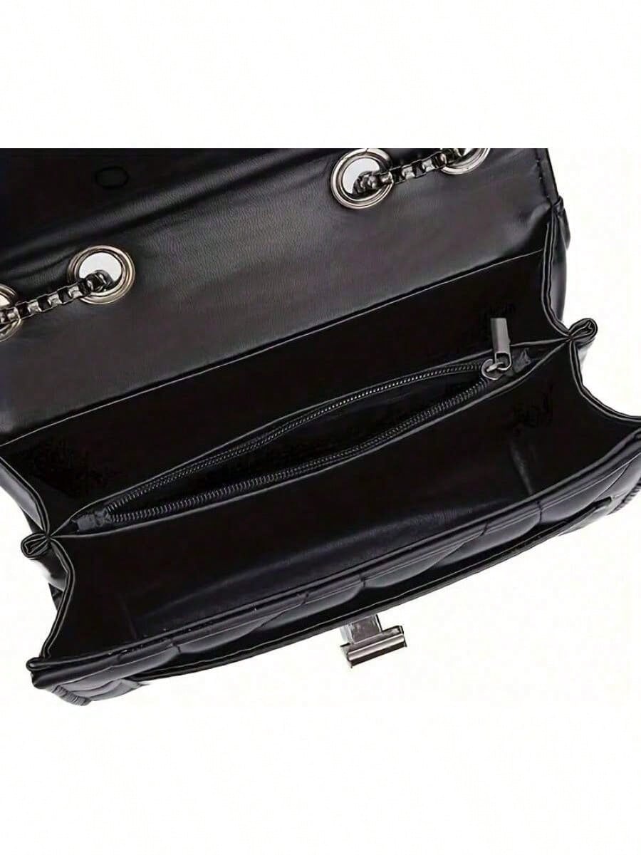 LEATVOOK Elegant Black Quilted - Chain Crossbody Quilted recension och pris