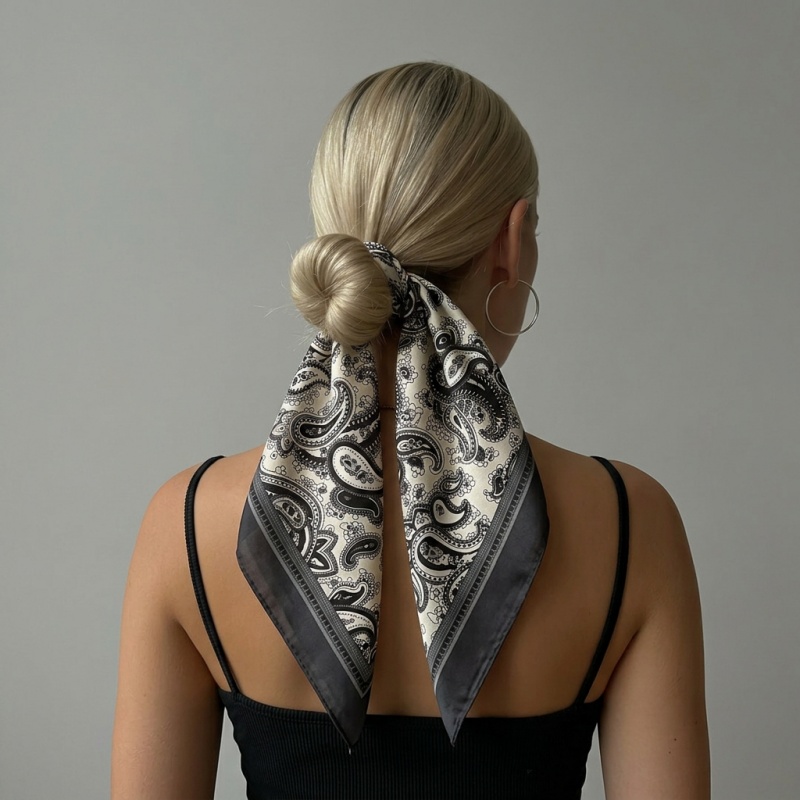 Luxury Satin Square Scarf Pais - Luxury Bags Supplier recension och pris