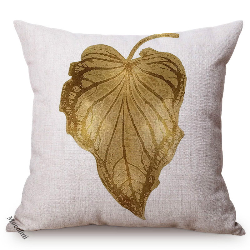 Golden Leaf Style Cotton Linen - Luxury Bags Hand Painted recension och pris