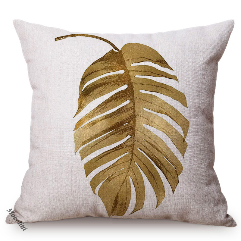Golden Leaf Style Cotton Linen - Luxury Bags Hand Painted recension och pris