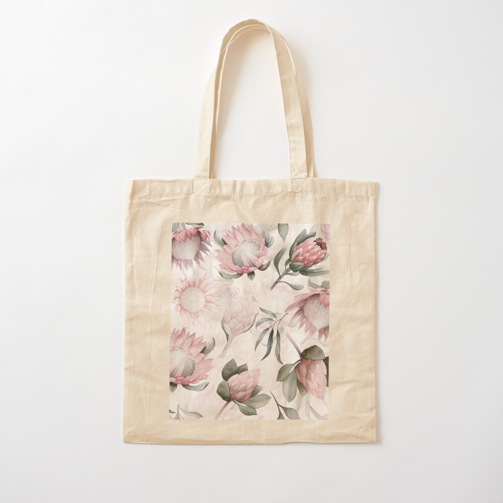 Hand Painted Protea Watercolor - Luxury Bags Hand Painted recension och pris