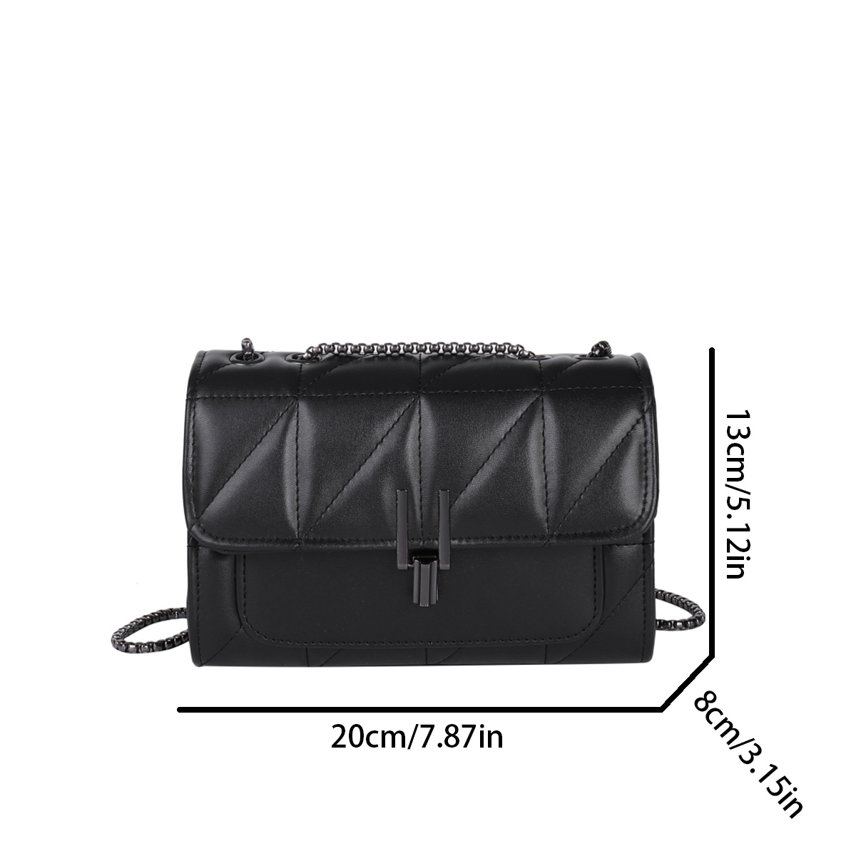 Luxury Fashionable Women Cross - Chain Crossbody Quilted recension och pris
