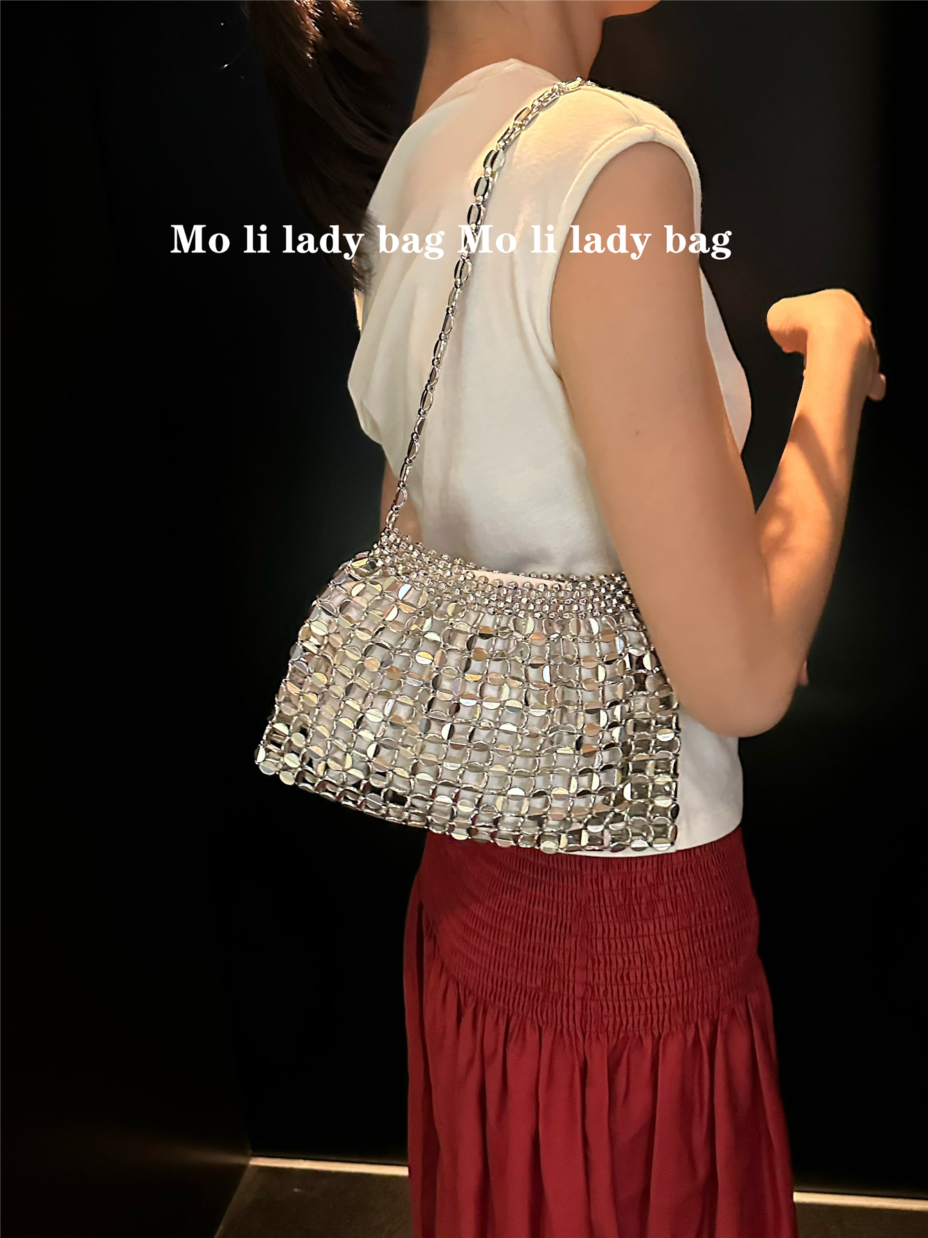 Silver Sequin Hollow out Handb - Luxury Bags For Young Women recension och pris