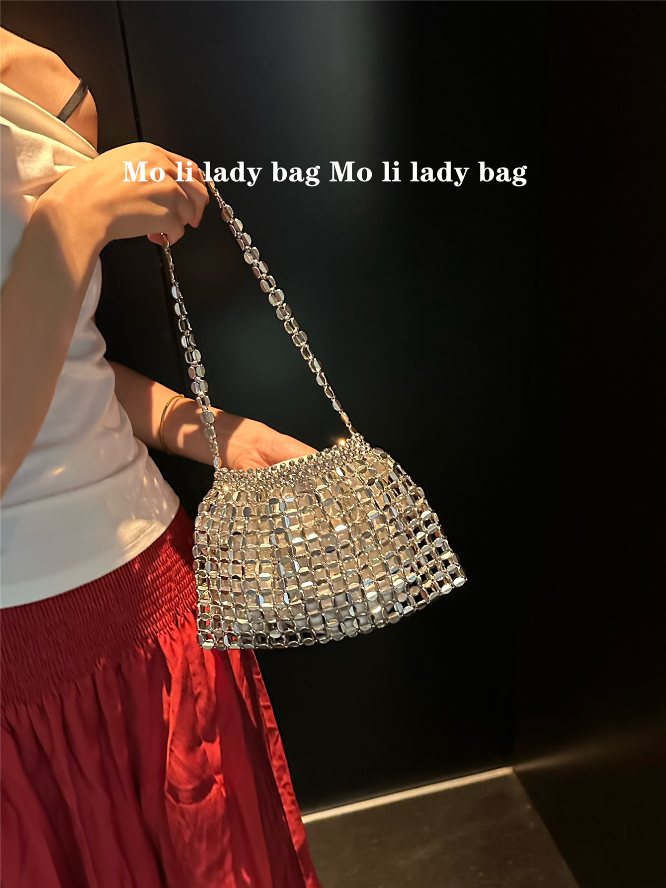 Silver Sequin Hollow out Handb - Luxury Bags For Young Women recension och pris