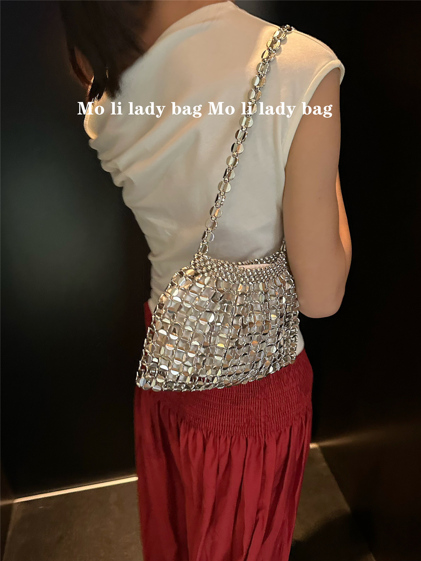 Silver Sequin Hollow out Handb - Luxury Bags For Young Women recension och pris