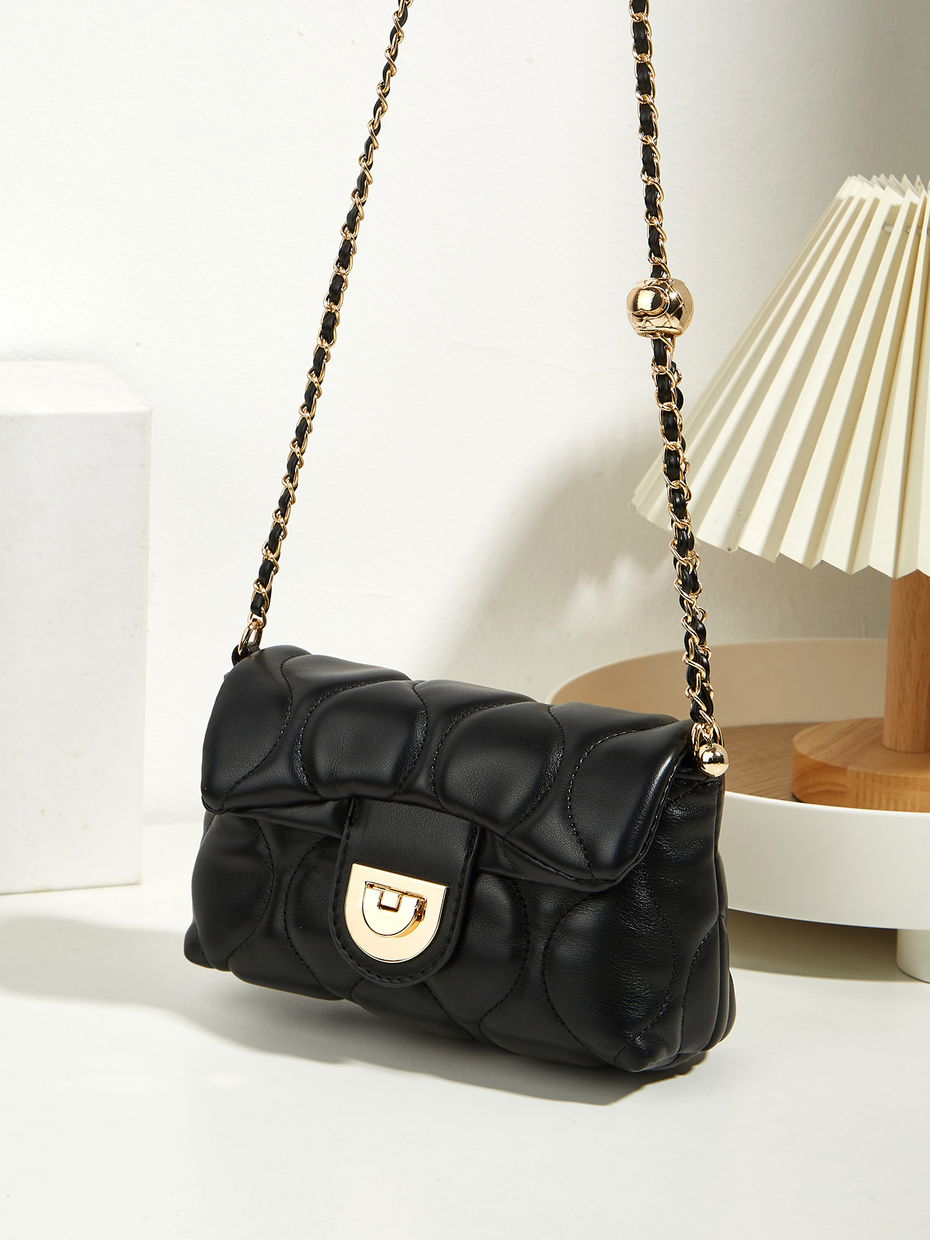 New retro diamond grid quilted - Chain Crossbody Quilted recension och pris