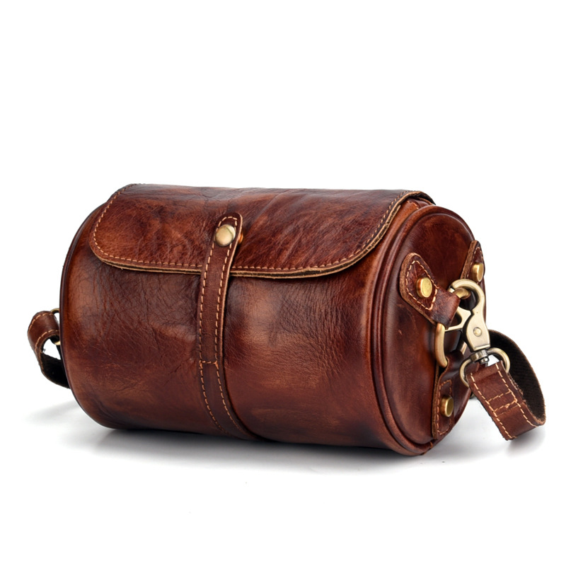 2025 Fashion Retro Leather Bag - Luxury Bags Hand Painted recension och pris